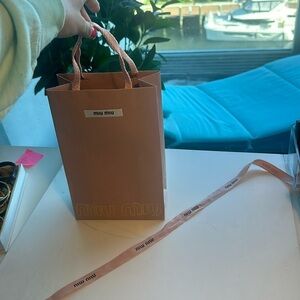 Small Miu Miu shopping bag